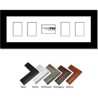 5- 2x3 Öffnende Bilderrahmen - 6x18-Zoll Vertikal Und Horizontal Zu Öffnender Rahmen Einschließlich Ständer Mit Wandhaltern Für Brieftaschenformate von CreativeLetterArt