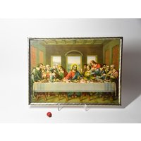 Altes Wandbild Im Metallrahmen "Das Letzte Abendmahl"/Jesus Und Seine Jünger 26x19cm Nostalgie Religiöse Kunst 50Er Wohndeko Altes Wandbild Im Metallrahmen "Das Letzte Abendmahl"/Jesus Und Seine Jünger 26x19cm Nostalgie Religiöse Kunst 50Er Wohndeko von CreativeMacroArt