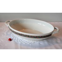 Art Déco Terrine/Servierschüssel Seltmann Weiden Porzellan 30Er 40Er Jahre Goldrand Blumendekor Vintage Retro von CreativeMacroArt