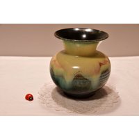 Bauchige Vase Von Ü Keramik/Übelacker Laufglasur 50Er 60Er West German Pottery True Vintage Retro Blumenvase von CreativeMacroArt