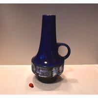 Carstens Tönnieshof Henkelvase 1525-28/Heinz Siery Keramik Fat Lava 60Er 70Er West German Pottery Vintage Retro Vase von CreativeMacroArt