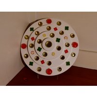 Dregeno Seiffen Geburtstagspyramide Aus Holz/Erzgebirge Kerzenhalter 24cm Durchm. Glückssymbole Vintage Retro Tischdeko Dregeno Seiffen Geburtstagspyramide Aus Holz/Erzgebirge Kerzenhalter 24cm Durchm. Glückssymbole Vintage Retro Tischdeko von CreativeMacroArt