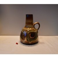 Dümler & Breiden Henkelvase 1054/22 Jig Aus Keramik/Brauntöne 60Er 70Er West German Pottery Vintage Retro Wohndeko von CreativeMacroArt