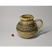 Henkelkrug Von Terraform - Fritz Göllner/Vase Studiokeramik 60Er Mid Century West German Pottery Wohndeko 12cm Hoch von CreativeMacroArt