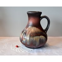 Henkelvase Dümler Breiden 038/20/Keramik 60Er 70Er Vase Fat Lava West German Pottery Vintage Retro Blumenvase von CreativeMacroArt