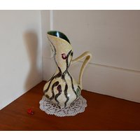 Henkelvase Von Ü Keramik Übelacker 451-19 Aus/60Er Mid Century West German Pottery Wohndeko Tischdeko Shabby Henkelvase Von Ü Keramik Übelacker 451-19 Aus/60Er Mid Century West German Pottery Wohndeko Tischdeko Shabby von CreativeMacroArt