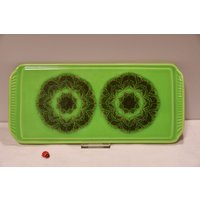 Herbolzheim 106-36P Kuchenplatte/Servierplatte Keramik Flower Power 70Er Jahre West German Pottery Vintage Retro von CreativeMacroArt