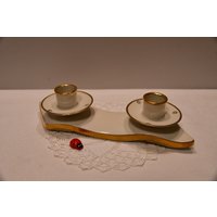 Kerzenhalter 2-Flammig Von Gerold & Co. Tettau Bavaria Aus Porzellan/21x6, 5x5cm Kerzenständer 60Er Mid Century Vintage Retro Kerzenhalter 2-Flammig Von Gerold & Co. Tettau Bavaria Aus Porzellan/21x6, 5x5cm Kerzenständer 60Er Mid Century Vintage Retro von CreativeMacroArt