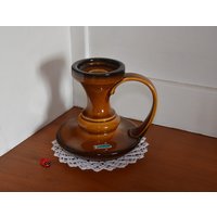 Kerzenhalter Aus Keramik Gemarkt 468/14 "Gastliches Heim"/13, 5cm Hoch 70Er West German Pottery Vintage Retro Wohndeko Kerzenhalter Aus Keramik Gemarkt 468/14 "Gastliches Heim"/13, 5cm Hoch 70Er West German Pottery Vintage Retro Wohndeko von CreativeMacroArt