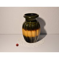 Kultige Scheurich Keramikvase 292-15/Grün-Beige 70Er West German Pottery Vintage Retro Wohndeko Tischdeko von CreativeMacroArt