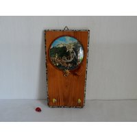 Kultiges Schlüsselbrett "Andenken An Meran"/Wanddeko Echtes Edelweiß 22x12, 5cm 60Er Mid Century Souvenir Vintage Retro von CreativeMacroArt