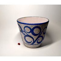Marei Übertopf Aus Keramik/Blumentopf 17, 5cm Durchm. Handgemalt 70Er West German Pottery Vintage Planter Pflanzgefäß von CreativeMacroArt