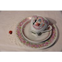 Sammeltassengedeck/3Tlg Bavaria Germany Porzellan Kaffeekränzchen 30Er Jahre Vintage Aus Den 1990Ern Retro Sammeltassengedeck/3Tlg Bavaria Germany Porzellan Kaffeekränzchen 30Er Jahre Vintage Aus Den 1990Ern Retro von CreativeMacroArt