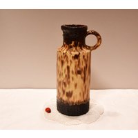 Scheurich Henkelvase 401-20/Keramik Vase Fat Lava Brauntöne 60Er 70Er West German Pottery Vintage Retro von CreativeMacroArt