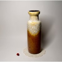 Scheurich Vase 200-22 Aus Keramik/Laufglasur West German Pottery Vintage 70Er Fat Lava Wohndeko Tischdeko Shabby von CreativeMacroArt