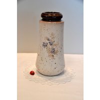 Scheurich Vase 209-18/Keramik Veilchendekor 60Er 70Er West German Pottery Blumen Vintage Retro von CreativeMacroArt