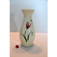 Scheurich Vase 522-16 Foreign/Keramik 16cm Hoch 50Er 60Er Handbemalt Wgp Mid Century Vintage von CreativeMacroArt