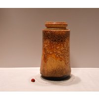 Scheurich Vase 549-21/Keramik 60Er 70Er Fat Lava Brauntöne West German Pottery Blumenvase Vintage Retro von CreativeMacroArt