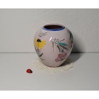 Süße Wächtersbach "Florenz" Keramikvase/11, 5cm Hoch 70Er West German Pottery Blumendekor Vintage Flower Power Wohndeko von CreativeMacroArt