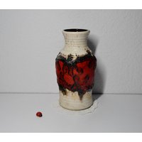 Tolle Bay Keramikvase 630-20 Mit Fat Lava/70Er West German Pottery Vintage Retro Wohndeko Tischdeko Flower Power Shabby von CreativeMacroArt