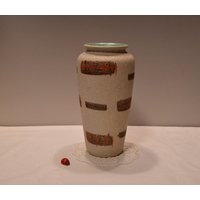 Tolle Jasba Vase 127-20 Aus Keramik/Wohndeko Handgemaltes Dekor 50Er 60Er Mid Century Vintage Retro West German Pottery von CreativeMacroArt