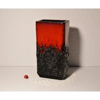 Tolle Jopeko Keramikvase 908-18/Fat Lava West German Pottery Rechteckige Form 70Er Vintage Retro Wohndeko Tischdeko von CreativeMacroArt