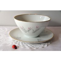 Vintage Saucière/Soßenschüssel Edelstein Bavaria Porzellan Schale 50Er 60Er Mid Century Retro Blumendekor Vintage Saucière/Soßenschüssel Edelstein Bavaria Porzellan Schale 50Er 60Er Mid Century Retro Blumendekor von CreativeMacroArt