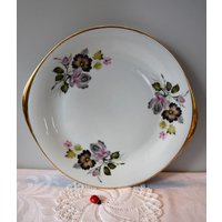 Vintage Zierteller/Kuchenteller Tortenplatte Porzellan 25, 5cm Rosendekor Goldrand 50Er 60Er Mid Century Retro Vintage Zierteller/Kuchenteller Tortenplatte Porzellan 25, 5cm Rosendekor Goldrand 50Er 60Er Mid Century Retro von CreativeMacroArt