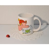 Wächtersbach Tasse "Die Klexe" Von J. Althöfer/Swf 1984 Keramikbecher 8, 5cm Hoch West German Pottery Vintage Retro von CreativeMacroArt