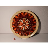 Wandteller Aus Keramik/28, 5cm Durchm. Evtl Heibi Oder Ruscha 70Er West German Pottery Vintage Obstschale Wohndeko von CreativeMacroArt