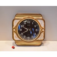 Wanduhr Von Zentra Quartz/Küchenuhr Keramikgehäuse Batteriebetrieben 21, 5x21cm 60Er 70Er Fat Lava Vintage Retro von CreativeMacroArt