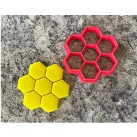 Bienenwabe Cookie Cutter/Polymer Clay Fondant Playdoh von CreativePixelCA