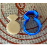 Diamant Ring Cookie Cutter/Polymer Clay Fondant Playdoh von CreativePixelCA