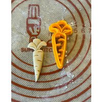 Dünne Karotte Cookie Cutter/Polymer Clay Fondant Playdoh von CreativePixelCA