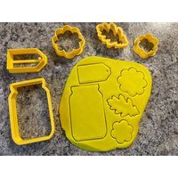 Einmachglas Mit Blumen Set Cookie Cutters von CreativePixelCA