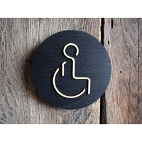 Toilette Schild, Wc Toilettenschild, Toilette, Kabine Schild von CreativeSpaceSK