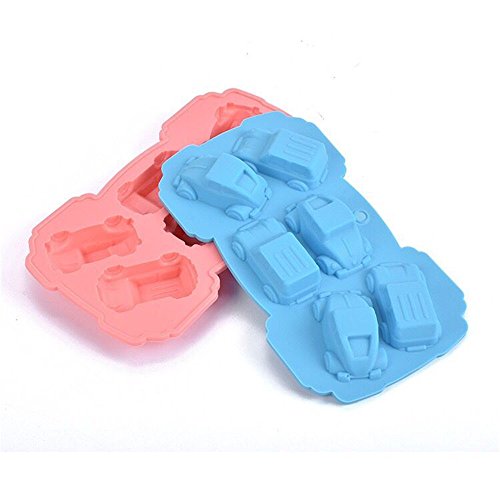Creativee 2 Stück Auto Form Silikon Muffin Kuchen Backform Schokolade Gelee Süßigkeiten Seife Form Creativee 2 Stück Auto Form Silikon Muffin Kuchen Backform Schokolade Gelee Süßigkeiten Seife Form von Creativee