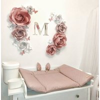 Papierblumen Set Mit Buchstabe | Wanddeko Wandblumen Kinderzimmerdeko Mädchenzimmer Papierblumen Set Mit Buchstabe | Wanddeko Wandblumen Kinderzimmerdeko Mädchenzimmer von CreativentDecoration