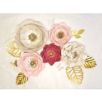 Papierblumen Set Mit Namen | Wanddeko Wandblumen Kinderzimmerdeko Mädchenzimmer Papierblumen Set Mit Namen | Wanddeko Wandblumen Kinderzimmerdeko Mädchenzimmer von CreativentDecoration