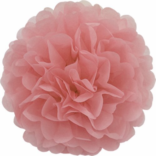 Creativery 1 Papier Pompon 20cm (Altrosa 158) // Pompom Bommel Papier Kugel Seidenpapier Pompon Blumen Deko Hängedeko Raumdeko von Creativery