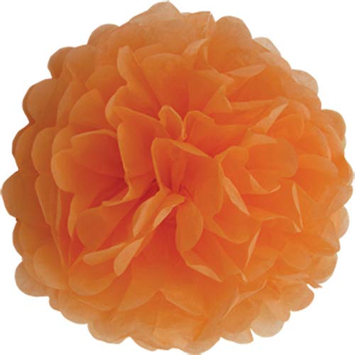 Creativery 1 Papier Pompon 50cm XXL (orange 668) // Pompom Bommel Kugel Seidenpapier Blumen Deko Hängedeko Raumdeko von Creativery