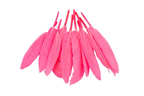 10 Indianerfedern ca. 10-15cm (pink 156) // Dekofedern Bastelfedern Masken Federn Schmuckfedern Vogelfedern von Creativery