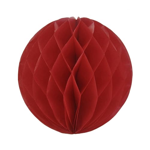 10 Wabenbälle 20cm Set // Waben Ball Hänge Deko Ballons Laternen Wabenball Dekoration Bälle Pompons Papier Party Hochzeit (weinrot / bordeaux 270) von Creativery