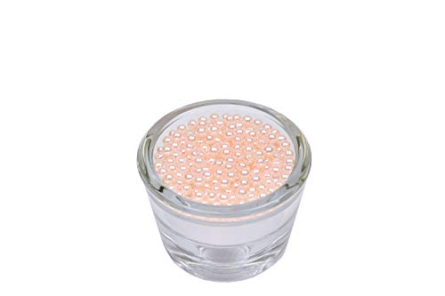 200 Perlen 4mm Champagner 815 // Kuststoff Bastelperlen Drahtsterne Wachsperlen Perlenkette von Creativery