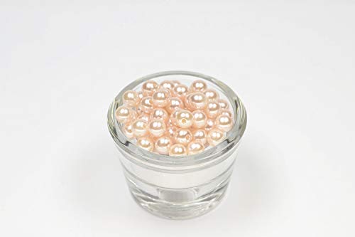 50 Perlen 8mm Champagner 815 // Kuststoffperlen Bastelperlen Drahtsterne Wachsperlen Perlenkette Kunstperlen von Creativery