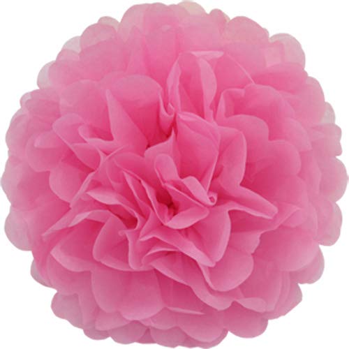 Creativery 1 Papier Pompon 35cm NEU (rosa 148) // Pompoms Bommel Kugel Seidenpapier Pom Pom Deko Hängedeko Raumdeko Blumen von Creativery