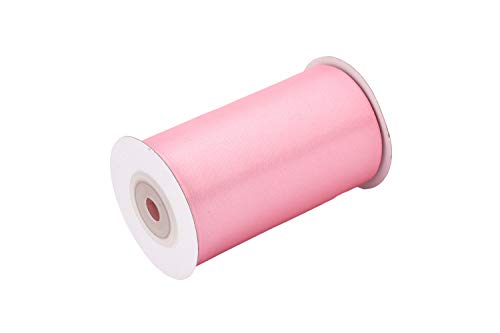 Creativery 10m Rolle Satinband 100mm Tischband Tischläufer Satin Stoff Tischdeko Party Hochzeit Geburtstag rosa von Creativery