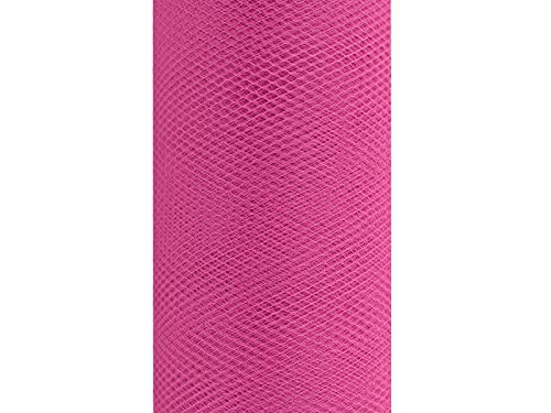 Creativery 9m Tüll Deko Stoff 30cm Tüllband Netz Rolle Tüllstoff Tütüs Hochzeit Fuchsia Magenta 183D von Creativery