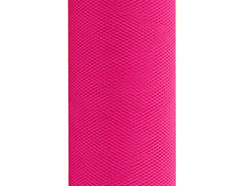 Creativery 9m Tüll Deko Stoff 30cm Tüllband Netz Rolle Tüllstoff Tütüs Hochzeit Fuchsia pink 187 von Creativery