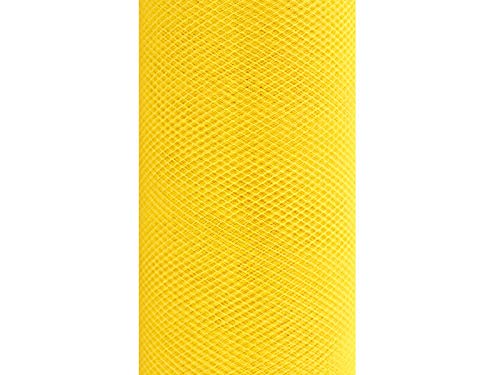 Creativery 9m Tüll Deko Stoff 30cm Tüllband Netz Rolle Tüllstoff Tütüs Hochzeit gelb 645 von Creativery